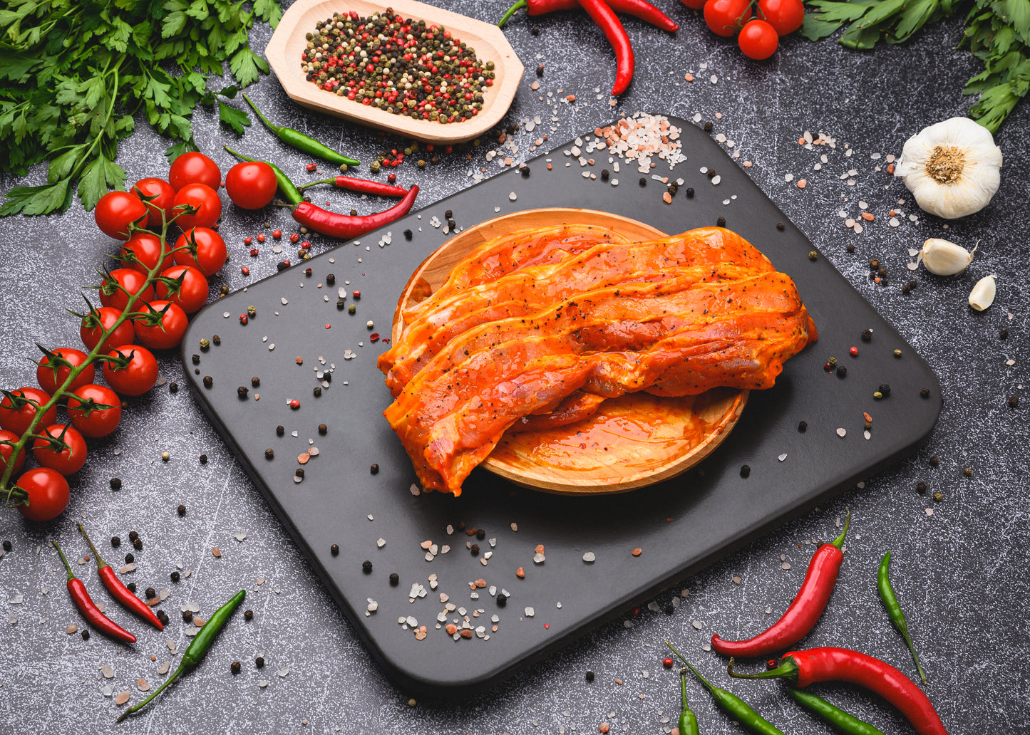 Curelușele de porc marinate