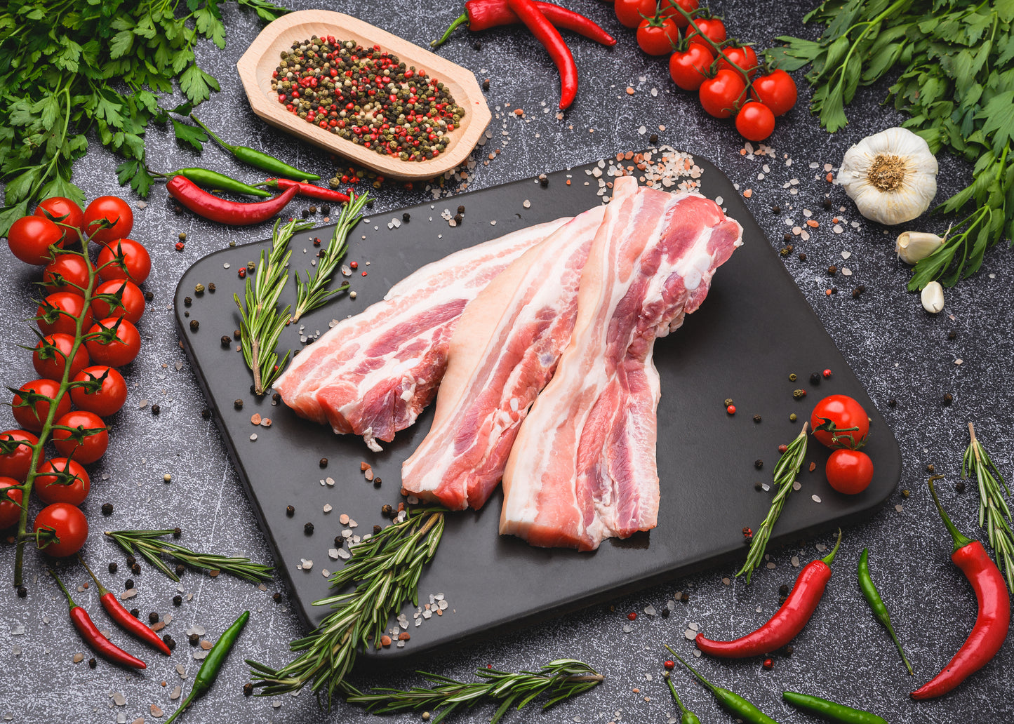 Curelușe de porc feliate